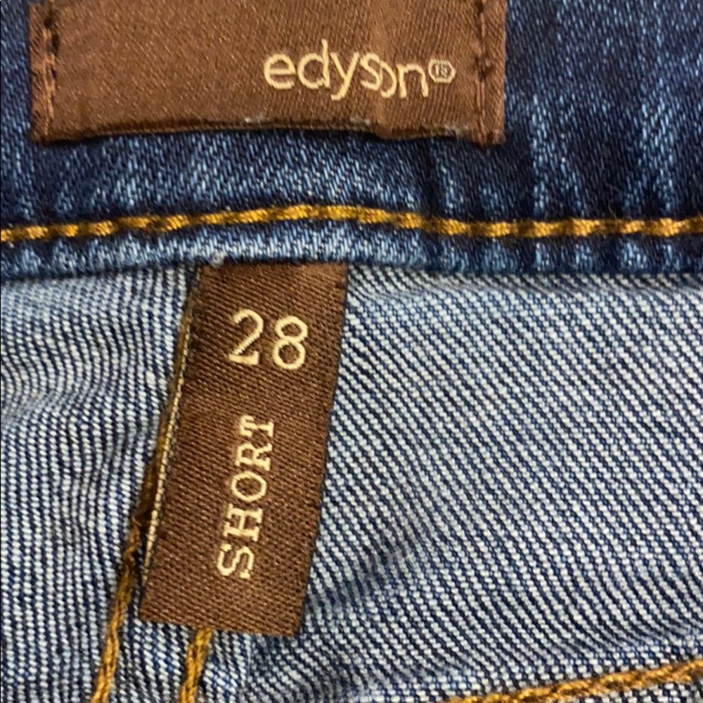 Edyson Distressed Mid Rise Cut Off Shorts - Picture 4 of 5